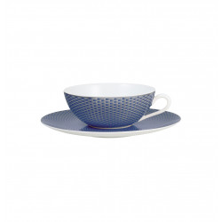 Tea cup extra and saucer 7.44 oz motive n°1 with round gift box (22 cl)