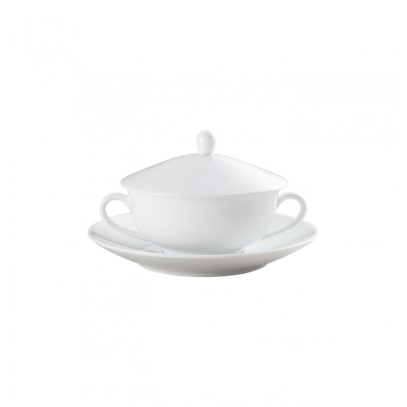Cream soup cup lid 4.72 in (12 cm)