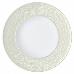 Flat plate with engraved rim 12.6 in (32 cm)