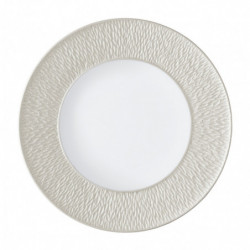 Flat plate with engraved rim 11.42 in (29 cm)