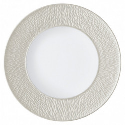 Flat plate with engraved rim 12.6 in (32 cm)