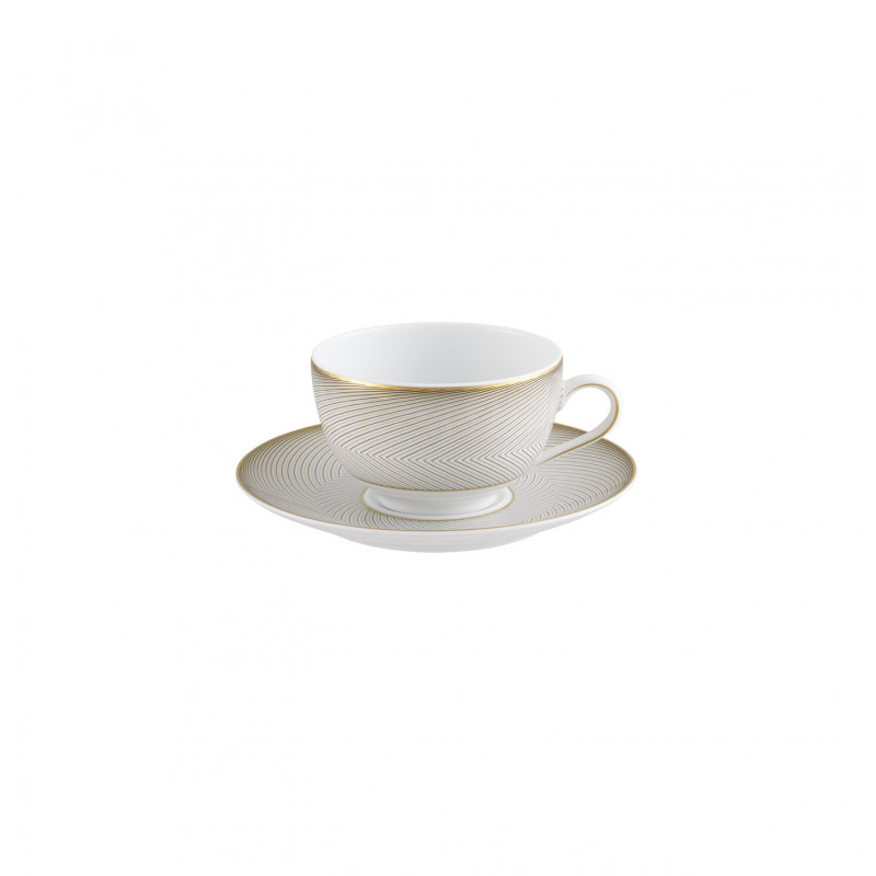 Tea cup and saucer 6.76 oz with round gift box (20 cl)