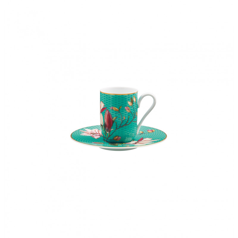 Expresso cup and saucer 4.06 oz Magnolia with round gift box (12 cl)