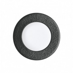 Flat plate with engraved rim 8.66 in (22 cm)