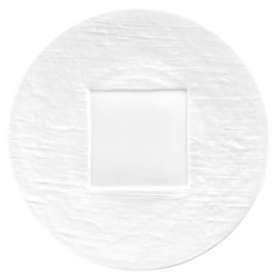 Flat plate, square center 12.6 in (32 cm)