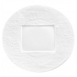 Oval plate, rectangular center 12.6 in (32 cm)