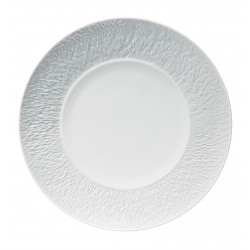 Flat plate with engraved rim 11.42 in (29 cm)