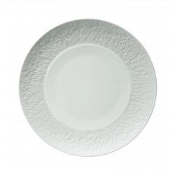 Flat plate with engraved rim 10.63 in (27 cm)