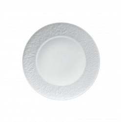 Flat plate with engraved rim 8.66 in (22 cm)