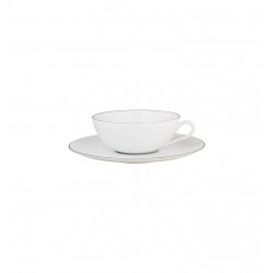 Tea cup extra and saucer 7.44 oz with round gift box (22 cl)