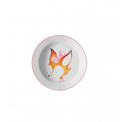 Baby plate 5.91 in Girl with gift box (15 cm)