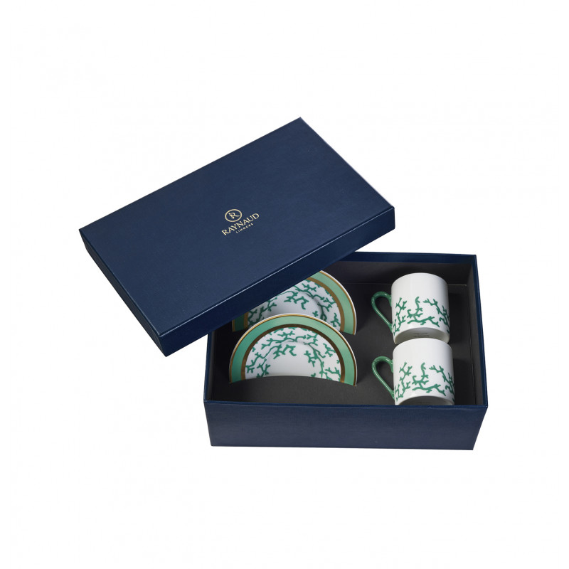 Coffret 2 tasses et soucoupes café 13 cl