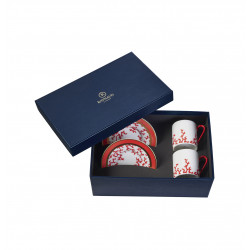 Gift box for 2 coffee cups and saucers 4.4 oz (13 cl)