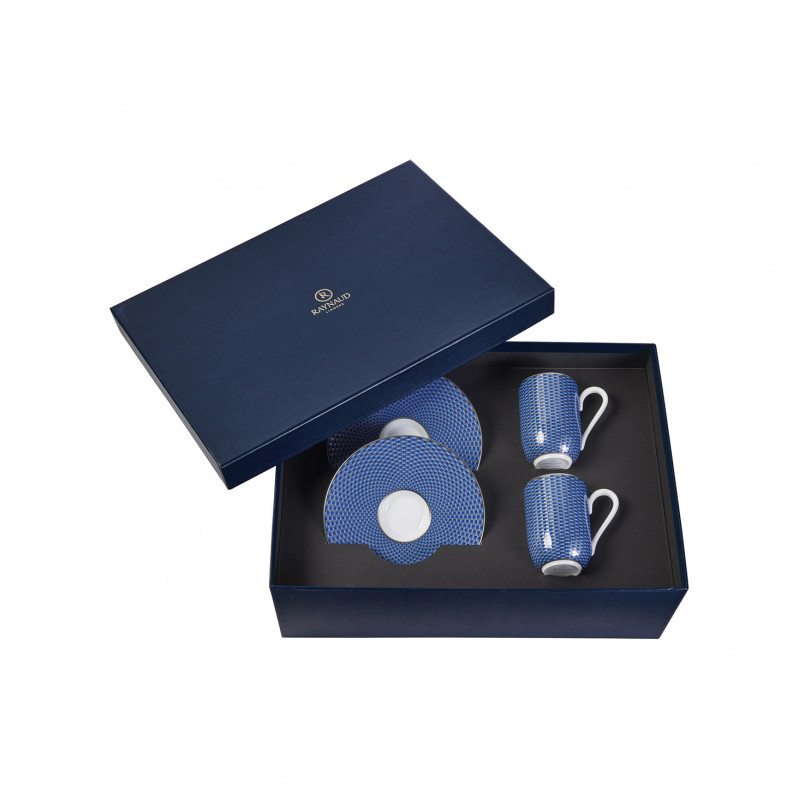 Gift box for 2 expresso cups and saucers 4.06 oz motive n°1 (12 cl)