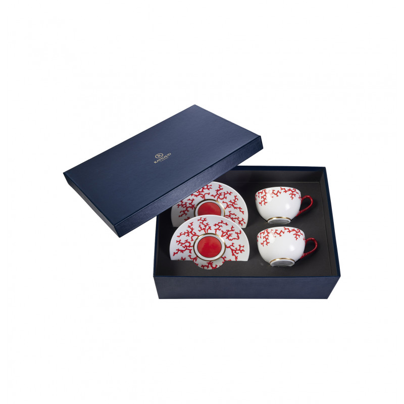 Gift box for 2 tea extra cups and saucers 8.45 oz (25 cl)