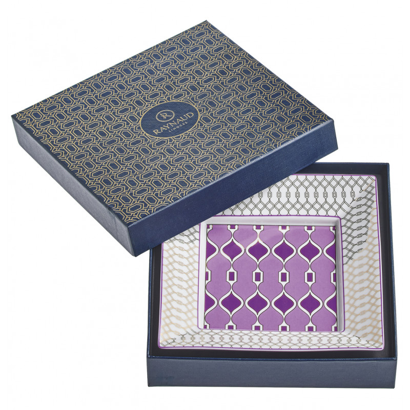Square trinket tray 6.69 in with gift box (17 cm)